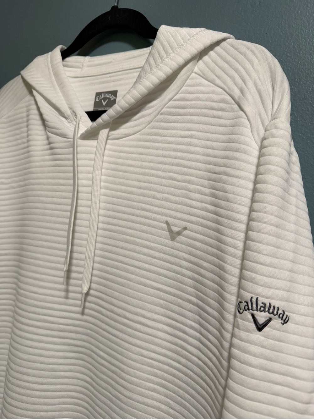 Callaway Golf Men's Midweight Ottoman Pullover Hoodie Mens XL Bright White NEW